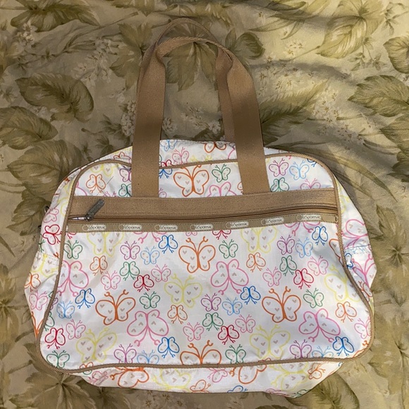 Lesportsac Handbags - LeSportsac Colorful Butterfly Duffle